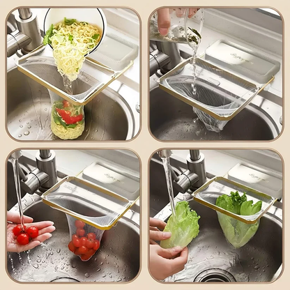 SUZMAX Katlanır Mutfak Lavabo Süzgeci – 50 Filtre Hediye | Tıkanıklık Önleyici