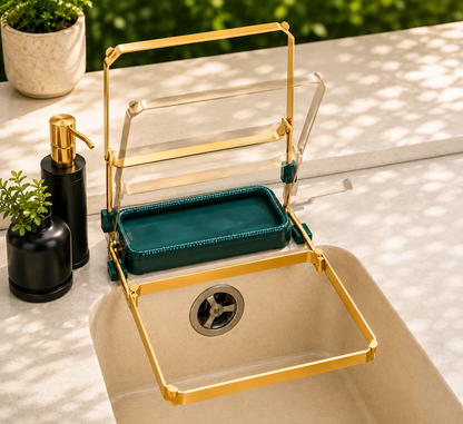 SUZMAX Katlanır Mutfak Lavabo Süzgeci – 50 Filtre Hediye | Tıkanıklık Önleyici